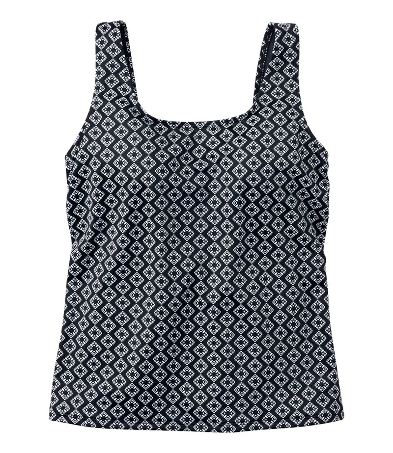 Women's BeanSport Swimwear, Scoopneck Tankini Top Print