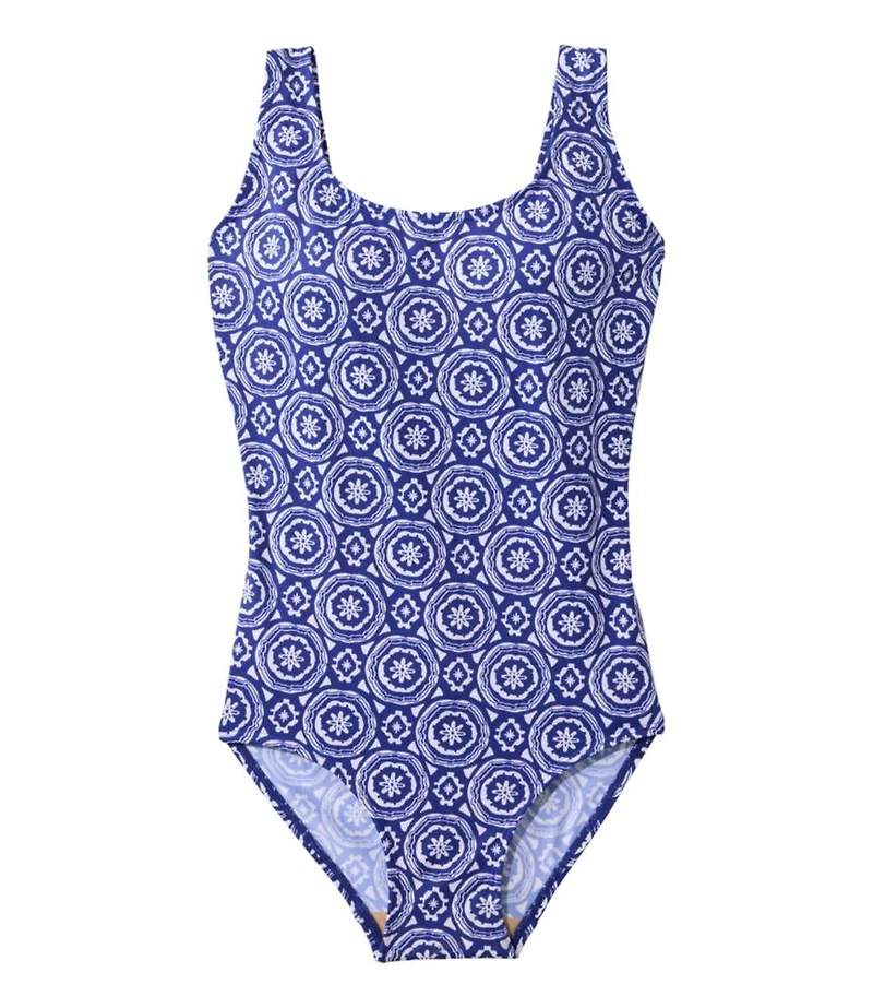 Women's BeanSport Swimwear, Scoopneck Tanksuit Print