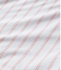 Sunwashed Percale Comforter Cover, Stripe Leaf