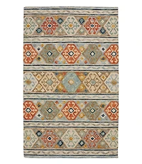 Medallion Wool Tufted Rug, Multi