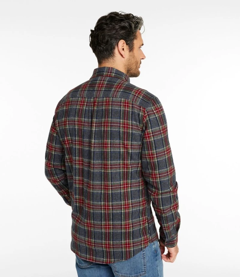 Men's Scotch Plaid Flannel Shirt, Slim Fit