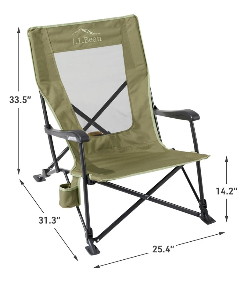L.L.Bean Easy Comfort Camp Chair, Low