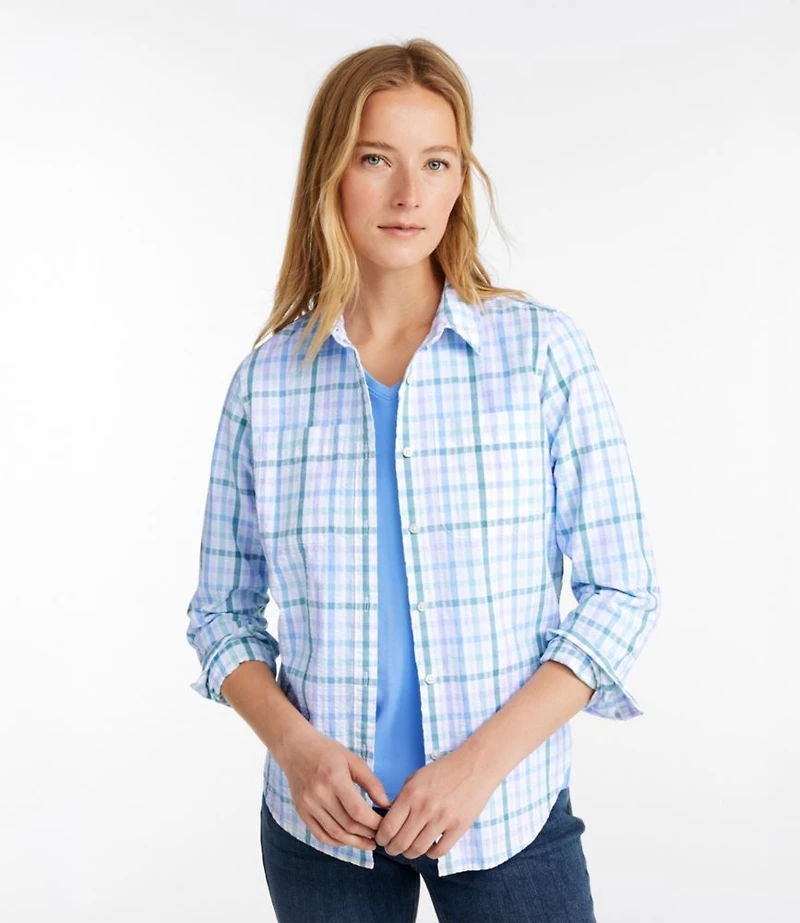 Women's Vacationland Seersucker Shirt