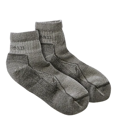 Adults' Cresta Wool Lightweight Hiking Socks, Quarter-Crew