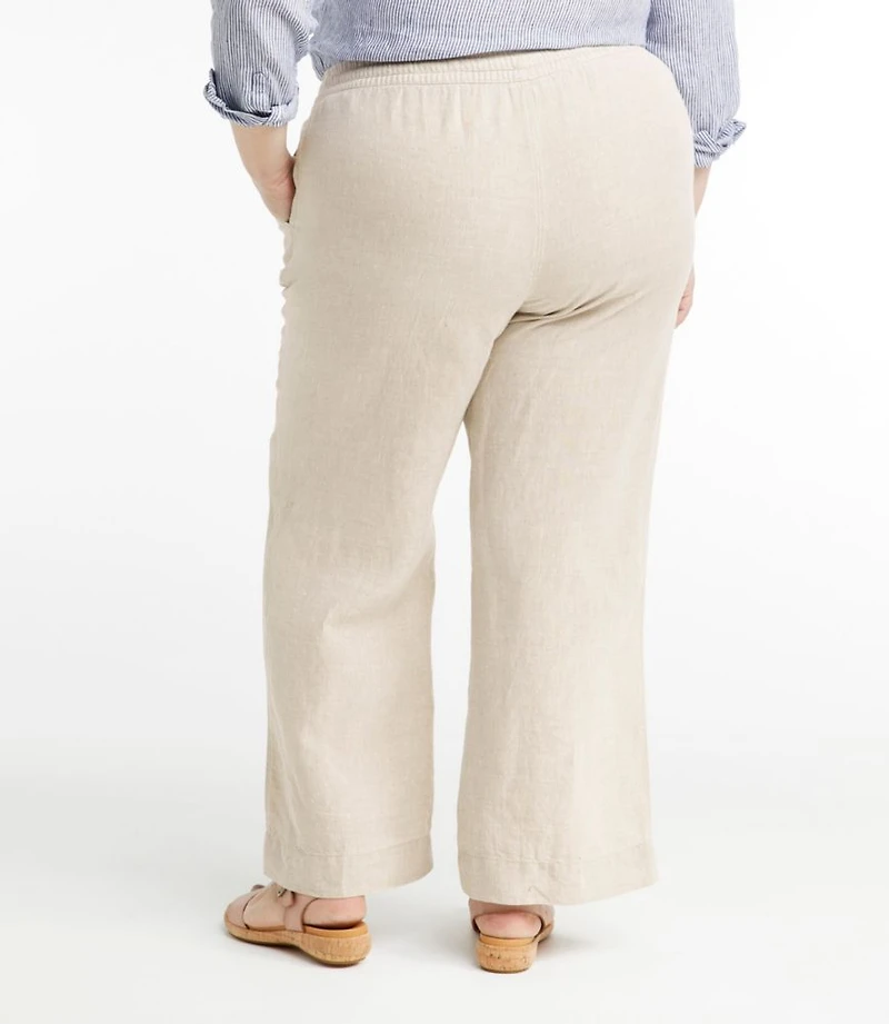 Women's Premium Washable Linen Pull-On Pants