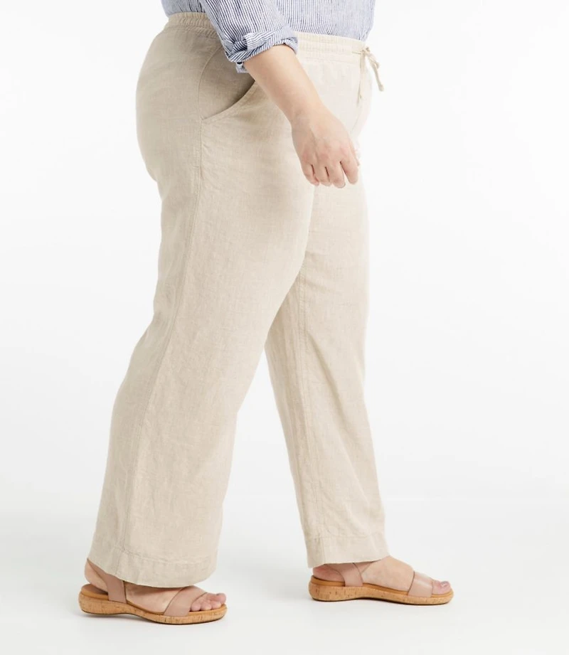 Women's Premium Washable Linen Pull-On Pants