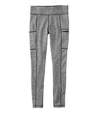 Women's PrimaLoft ThermaStretch Fleece Pocket Tights, Mid-Rise