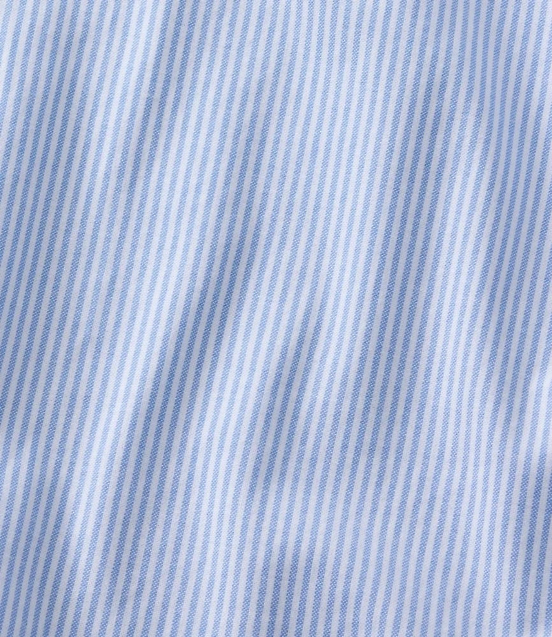 Men's Comfort Stretch Oxford Shirt, Traditional Untucked Fit, Stripe