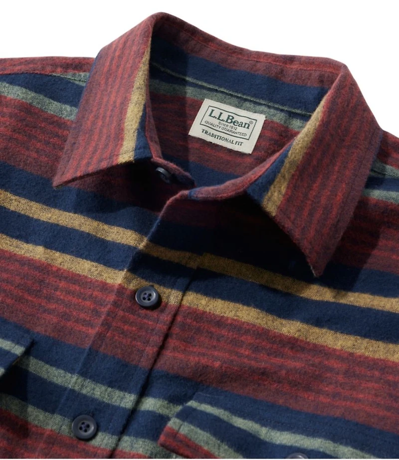 Men's Chamois Shirt, Traditional Fit, Stripe