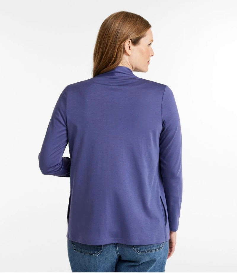 Women's Pima Cotton Open Cardigan