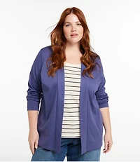 Women's Pima Cotton Open Cardigan