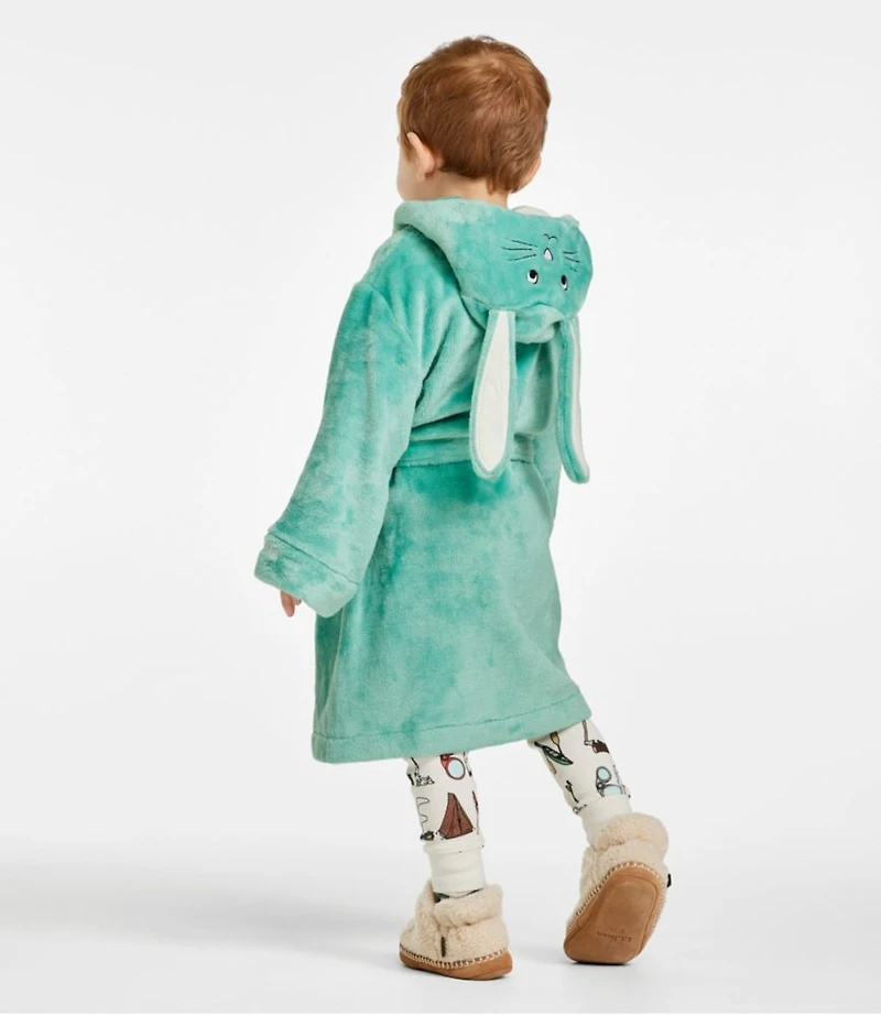 Toddlers' Cozy Animal Robe, Hooded