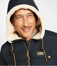 Men's Mountain Classic Down Hooded Jacket, Sherpa-Lined