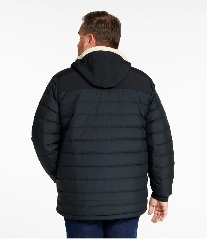 Men's Mountain Classic Down Hooded Jacket, Sherpa-Lined