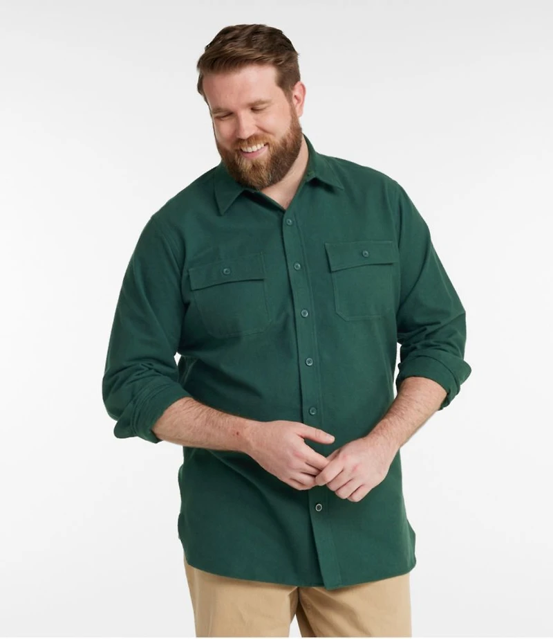 Men's Chamois Shirt, Slightly Fitted