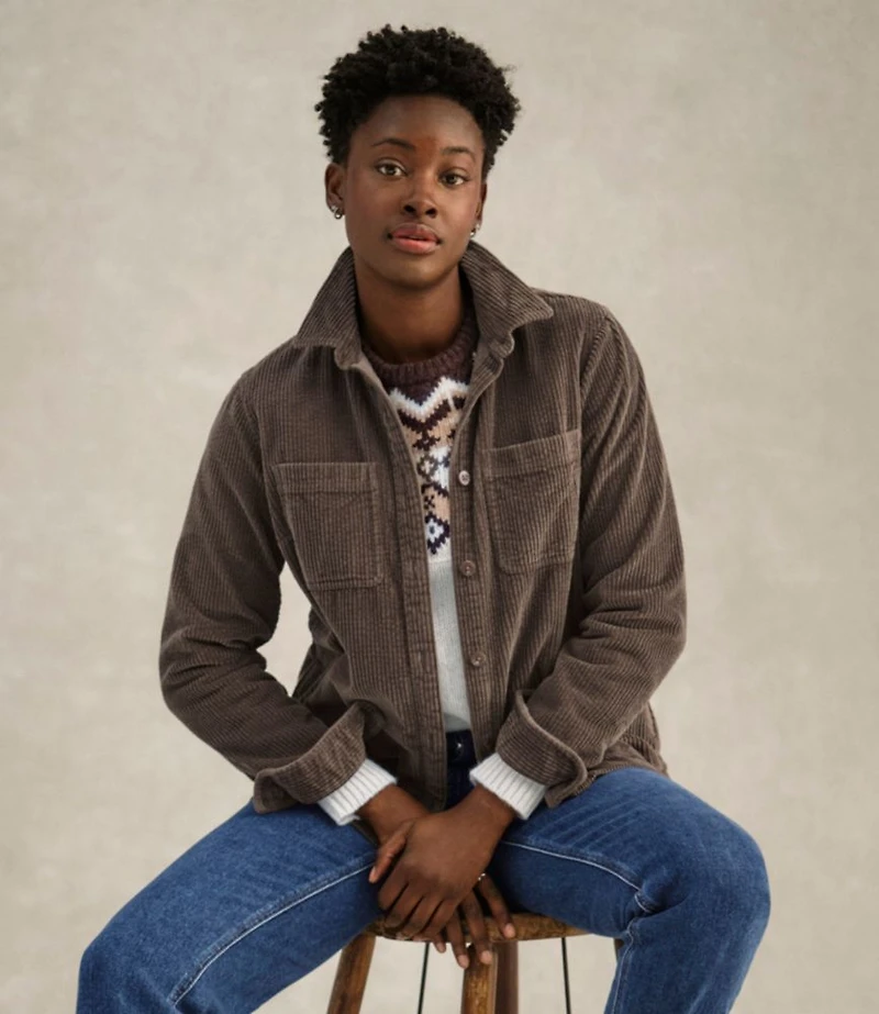 Women's Comfort Corduroy Relaxed Shirt