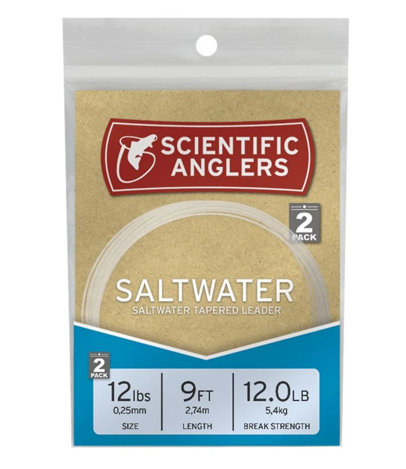 Scientific Anglers Saltwater Nylon Leaders, 9' 2-Pack