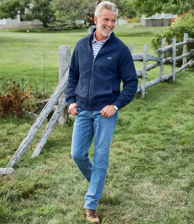 Men's L.L.Bean Quilted Sweatshirt, Full-Zip