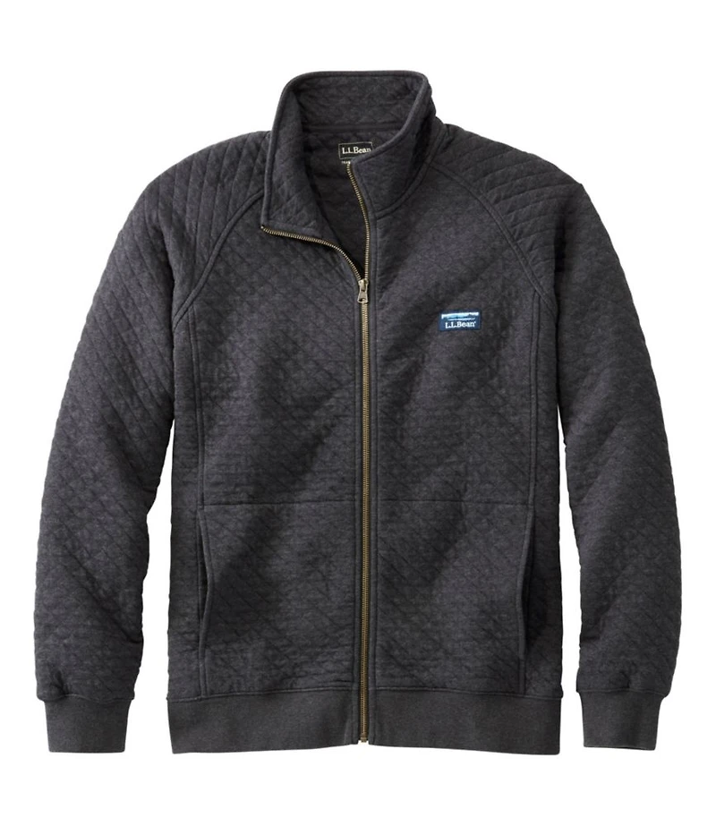 Men's L.L.Bean Quilted Sweatshirt, Full-Zip
