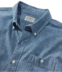 Men's Comfort Stretch® Chambray Shirt, Traditional Untucked Fit