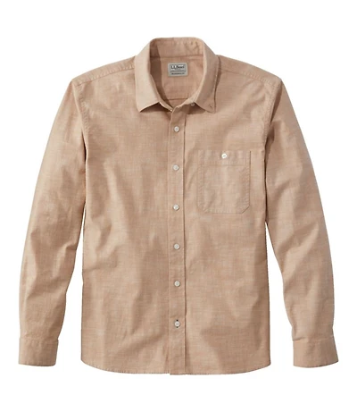 Men's Comfort Stretch® Chambray Shirt, Traditional Untucked Fit