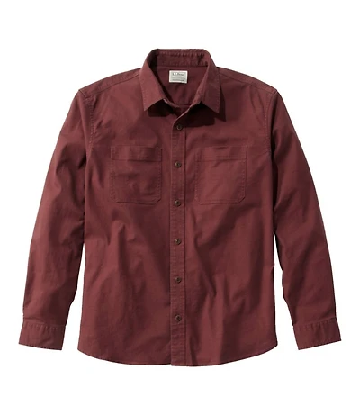 Men's BeanFlex® Twill Shirt, Traditional Untucked Fit, Long-Sleeve