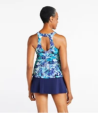 Women's BeanSport Swimwear, High-Neck Tankini Top Print