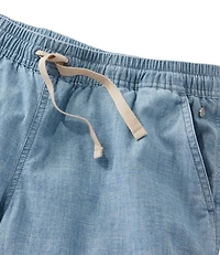 Women's Lakewashed Dock Shorts, Mid-Rise Chambray