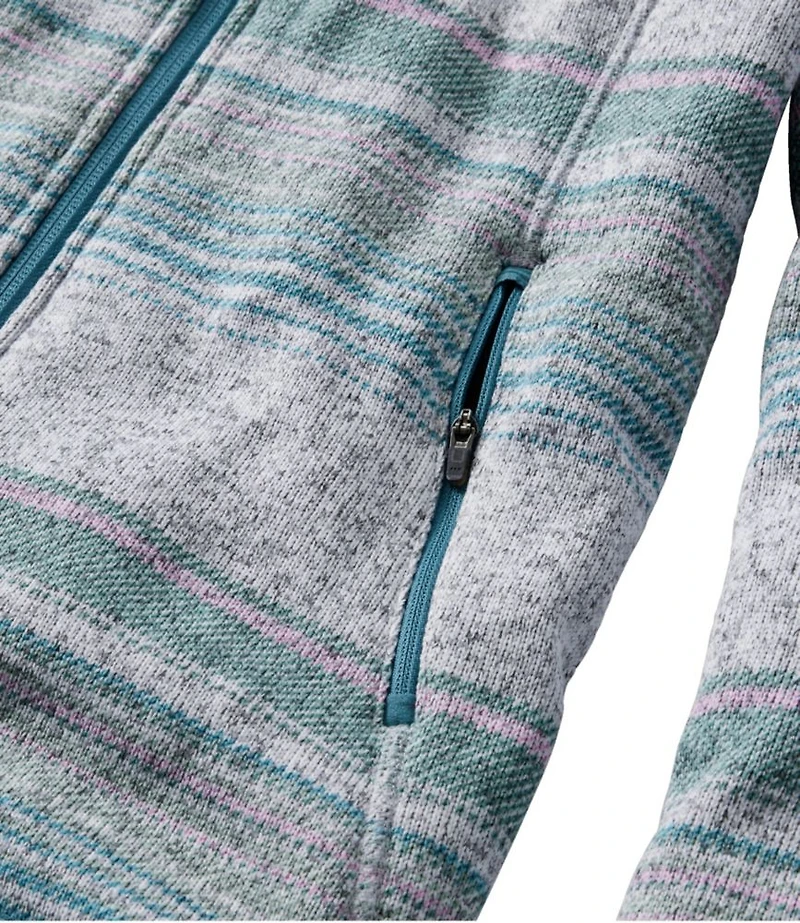 Women's L.L.Bean Sweater Fleece Full-Zip Jacket, Print