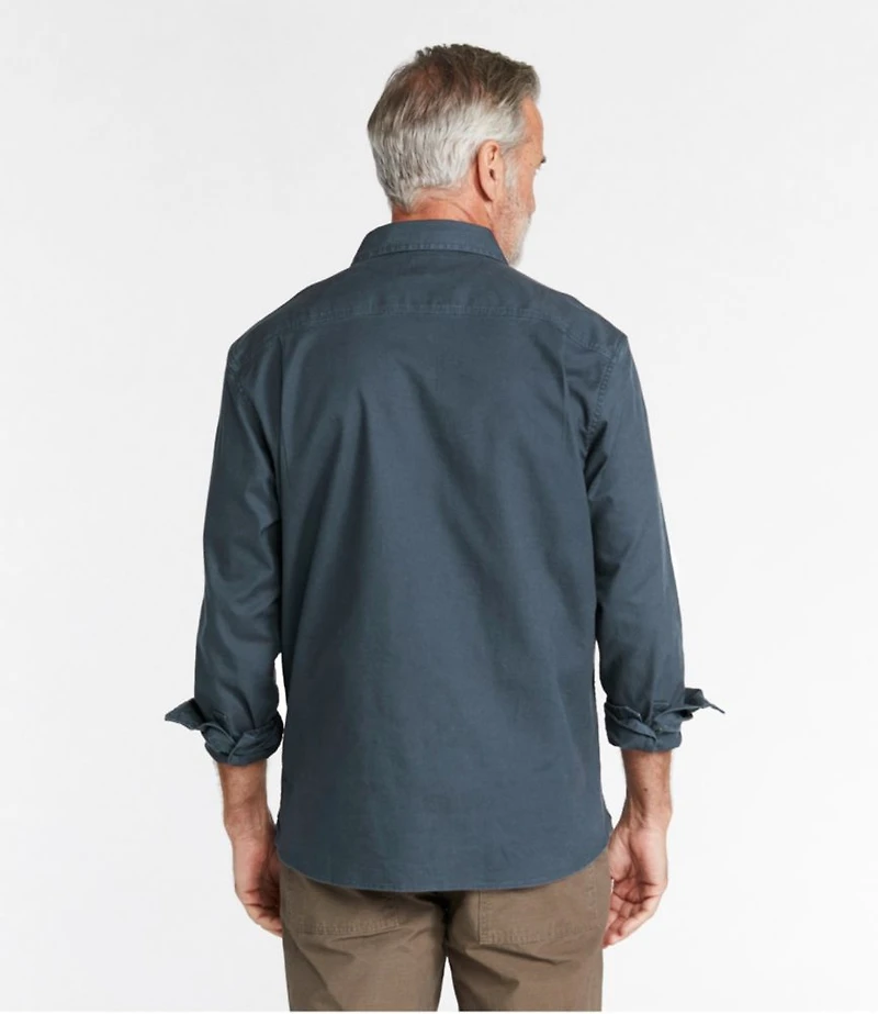 Men's BeanFlex® Twill Shirt, Traditional Untucked Fit, Long-Sleeve