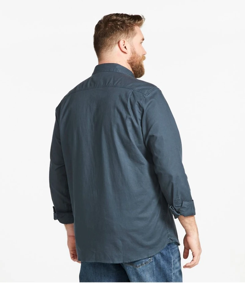 Men's BeanFlex® Twill Shirt, Traditional Untucked Fit, Long-Sleeve