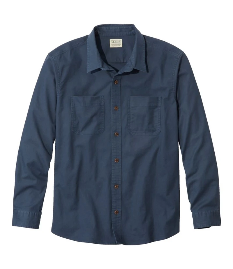 Men's BeanFlex® Twill Shirt, Traditional Untucked Fit, Long-Sleeve