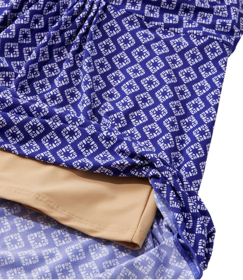 Women's Shaping Swimwear, Soft-Drape Tankini Top Print