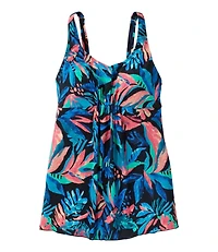 Women's Shaping Swimwear, Soft-Drape Tankini Top Print