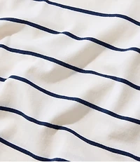 Women's Soft Stretch Supima-Blend Tee, Crewneck Short-Sleeve Striped