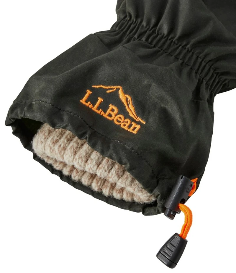 Adults' Waxed Cotton Chopper Mittens