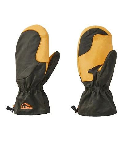 Adults' Waxed Cotton Chopper Mittens