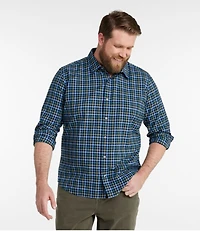 Men's Wrinkle-Free Ultrasoft Brushed Cotton Shirt, Long-Sleeve, Slightly Fitted Untucked Fit