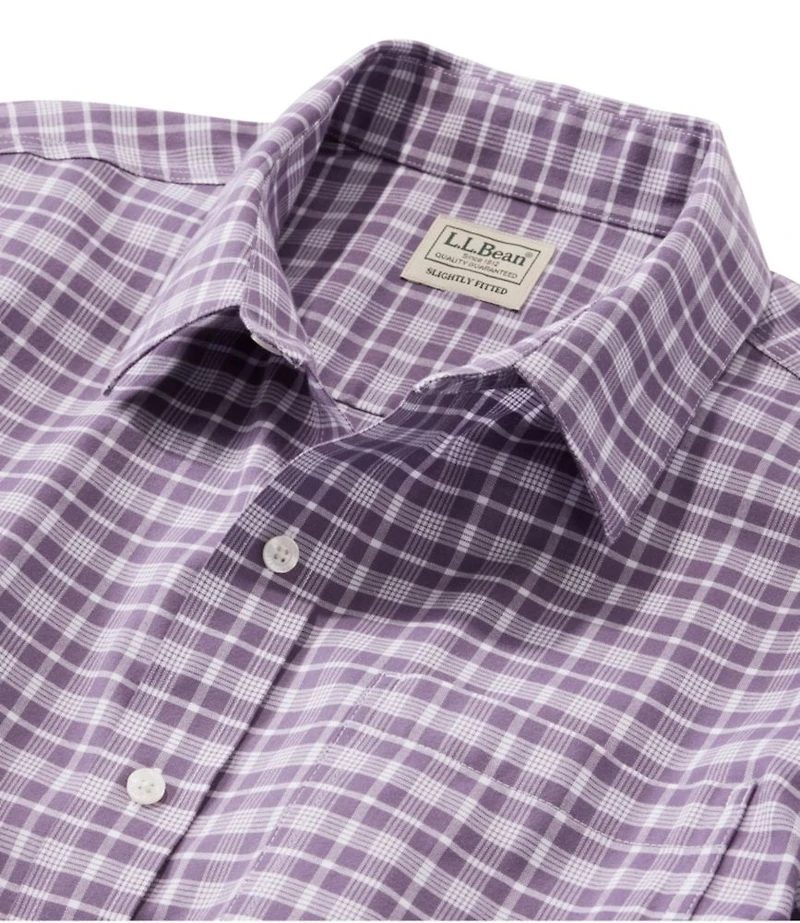 Men's Wrinkle-Free Ultrasoft Brushed Cotton Shirt, Long-Sleeve, Slightly Fitted Untucked Fit
