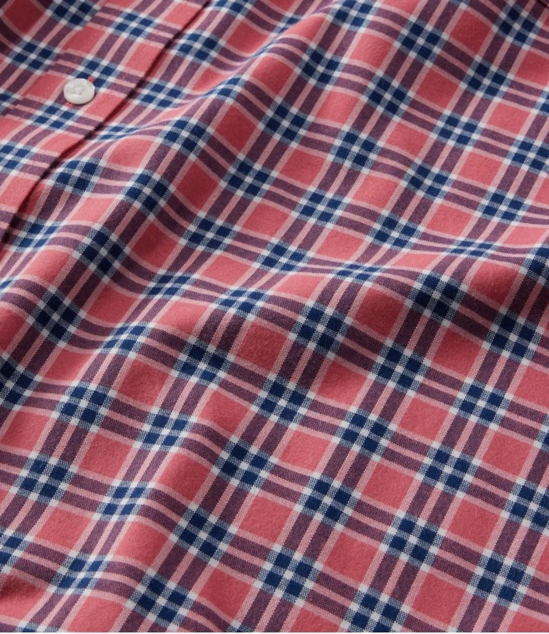 Men's Wrinkle-Free Ultrasoft Brushed Cotton Shirt, Long-Sleeve, Slightly Fitted Untucked Fit
