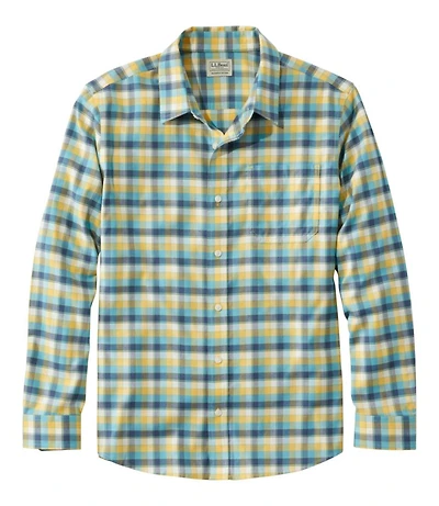 Men's Wrinkle-Free Ultrasoft Brushed Cotton Shirt, Long-Sleeve, Slightly Fitted Untucked Fit