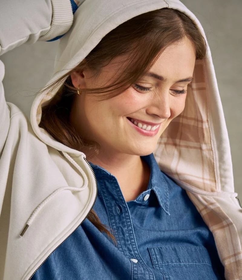 Women's L.L.Bean 1912 Sweatshirt, Flannel-Lined Hoodie