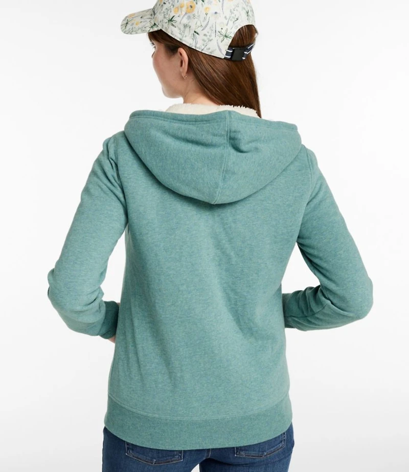 Women's L.L.Bean 1912 Sweatshirt, Sherpa-Lined Hoodie
