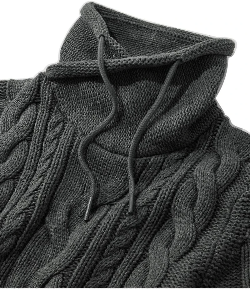 Women's Double L® Mixed-Cable Sweater, Funnelneck