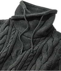 Women's Double L® Mixed-Cable Sweater, Funnelneck