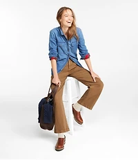 Women's L.L. Bean Heritage Washed Denim Shirt, Lined