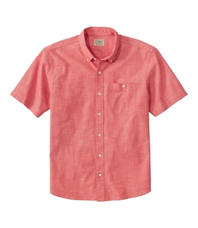 Men's Comfort Stretch® Chambray Shirt, Traditional Untucked Fit