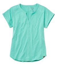 Women's Streamside Tee, Short-Sleeve Splitneck
