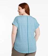 Women's Streamside Tee, Short-Sleeve Splitneck Print
