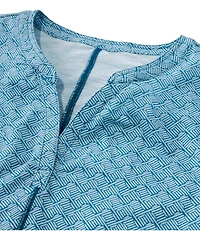 Women's Streamside Tee, Short-Sleeve Splitneck Print